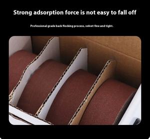 Juego de rollos de lijado abrasivo <span class=keywords><strong>para</strong></span> pulir paredes de madera y superficies de metal Paquete de papel de lija <span class=keywords><strong>para</strong></span> un uso conveniente - Product Image 2