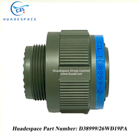 Conector Circular D38999/26WD19PA J599/26WD19PA de 19 Pines, Enchufe Estándar de la Serie GJB599B MIL-DTL-38999, Aviación Huadesapce CZL
