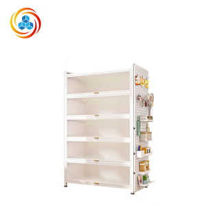 Armoires de rangement personnalisables avec panneaux anti-poussière, présentoir autoportant à plusieurs niveaux adapté aux maisons, écoles et bureaux - Product Image 1