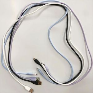 1M True Silicone 20W PD <b>Cable</b> Fast Charging Quick Mobile Phone Charger 5A Type-C for IOS Earphones Computer Data - Product Image 6