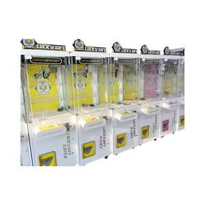 Machine à griffes commerciale à monnayeur, entièrement transparente, néon, la plus vendue, pour peluches - Product Image 5