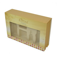 Boîte cadeau rigide personnalisée à charnières, écologique, emballage de luxe en carton rigide, finition mate, fenêtre, insert personnalisé, plateau cosmétique
