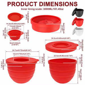 <span class=keywords><strong>Bol</strong></span> de remplacement en silicone pour batteur sur socle <span class=keywords><strong>KitchenAid</strong></span>, 3,5-7 pintes, avec couvercle, type <span class=keywords><strong>relevable</strong></span> - Product Image 6