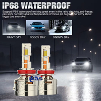 IKAS Usine Haute Puissance 400W 66000LM Qualité LED Phare Ampoule Auto H7 H11 9005 Sanan LED Puces Neuf Cuivre Tube Voiture LED Ampoules