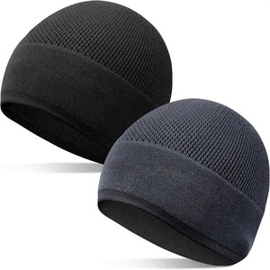 Bonnet d'hiver tricoté en mélange de cachemire, style Dobby classique, tricot plat pour femme, vente en gros usine - Product Image 2