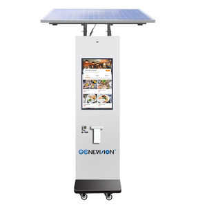 Chariot d'alimentation solaire d'extérieur 27 pouces kiosque d'alimentation mobile remorque de restauration système solaire prix avec imprimante de code QR - Product Image 3