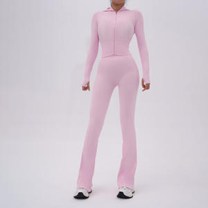 RUIQUWIN 2026 – Haut de yoga personnalisé pour femme, respirant, sans manches, séchage rapide, ensemble de sport de yoga, logo rayé sur le devant - Product Image 2