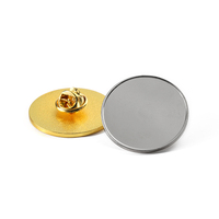 Conception personnalisée en métal or argent bouton vierge insigne épinglette