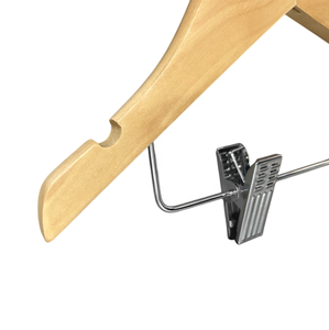 Owentek Usine Fourniture Nature En Bois Enfants Bébé Enfants Vêtements Cintres Bois Avec Clips Bébé Bois Pantalon <span class=keywords><strong>Cintre</strong></span> avec Clips - Product Image 5