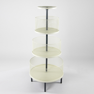 최저가 공장 직접 판매 현대 스틸 그리드 메쉬 선반 금속 디스플레이 스탠드 소매점 - Product Image 4