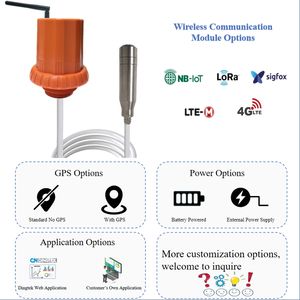 Intelligentes Drahtloses NB-IoT 4G CAT-<span class=keywords><strong>M</strong></span> LoRaWAN Hydrostatisches Flüssigkeits-Wasser-Kraftstoff-Diesel-Füllstandsensor-Überwachungssystem CNDINGTEK DF556 ATEX - Product Image 2