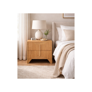 Hot Selling Nightstands Modern Design Bedroom Furniture Oem Oak/Pine/Acacia Solid Wood From Vietnam Factory - Product Image 1