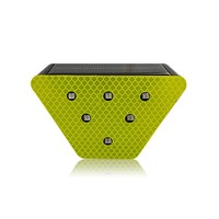 Lampe de signalisation de sécurité clignotante pour autoroute, haute visibilité, 750 mAh, lumière d'avertissement LED solaire avec capteur de lumière pour garde-corps ferroviaire