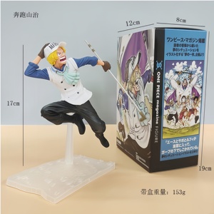 Suministro al por Mayor Transfronterizo, Set <span class=keywords><strong>de</strong></span> 6 <span class=keywords><strong>Figuras</strong></span> <span class=keywords><strong>de</strong></span> <span class=keywords><strong>Anime</strong></span>, Monkey D. Luffy Sanji, Estatuas <span class=keywords><strong>de</strong></span> PVC Multiforma para Regalo, Decoración del Hogar y Colección - Product Image 4