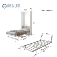Kit de mécanisme de lit escamotable vertical pour lits simples pliants de haute qualité avec kit de quincaillerie pour bureau et étagère pour la chambre à coucher