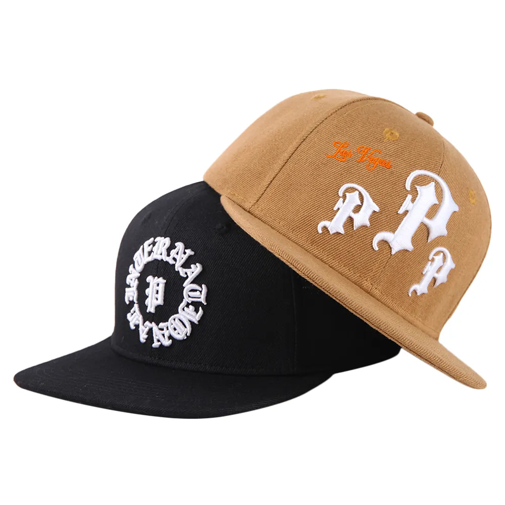 Fashion Mens Stylish Bcustom 3D embroidery Snapback Cap hat Hip Hop Baseball Hat Fitted Cap