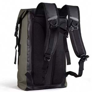 Sac à dos étanche 30L en bâche PVC 500D avec fermeture éclair imperméable pour camping, randonnée, pêche – Matériaux de doublure : polyester, nylon, toile - Product Image 3