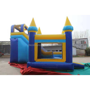 <span class=keywords><strong>Château</strong></span> gonflable commercial bleu roi avec toboggan et double tour, combo <span class=keywords><strong>château</strong></span> <span class=keywords><strong>de</strong></span> saut pour fêtes d'enfants et location d'événements - Product Image 2