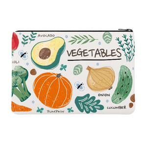 Nouveau modèle Trousse cosmétique RPET avec impression de légumes Trousse de maquillage Trousse de maquillage décontractée Trousse cosmétique de voyage mignonne pour femmes - Product Image 2