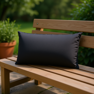 Coussin de banc de jardin en tissu Oxford 47,2"x19,7"x1,2" Anthracite, coussin d'extérieur rectangulaire solide toutes saisons - Product Image 2