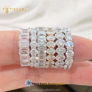 Custom Oval Lab <strong>Diamond</strong> <strong>Rings</strong> Multiple Size Wedding Band Stack <strong>Ring</strong> 14k 18K Solid Gold Lab Grown <strong>Diamond</strong> <strong>Ring</strong> - Product Image 1