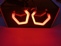 Lampe automobile Flow Series LED Angel Eyes Hex 75mm RGB Color Chasing Halo Ring Lights