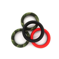 Anneaux de pénis en silicone pour hommes, jouets sexuels pour adultes, diamètre intérieur 36 mm, 44 mm, 50 mm, noir, rouge, pour rester érigé, anneaux sexuels en silicone de grande taille