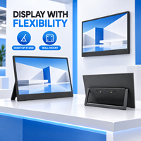 Écran portable 15,6 pouces FHD IPS avec support de bureau et fixation murale pour présentations professionnelles et jeux