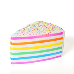 Gâteau triangulaire réaliste de 25 cm, jouet en mousse PU souple à remontée lente, parfumé, accessoire alimentaire, grande décoration de vitrine de boulangerie pour filles - Product Image 6