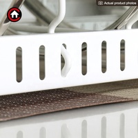 Dapur Logam Dapat Diperluas Tutup Pot Pemegang Rak Pan Rak Kabinet Organizer Dapur Organizer