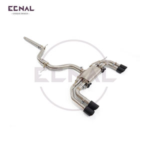 Ecnal pour VW <span class=keywords><strong>GOLF</strong></span> <span class=keywords><strong>7</strong></span> <span class=keywords><strong>GTI</strong></span> MK7 2.0T T304 Système d'échappement à soupape sport en acier inoxydable - Product Image 3