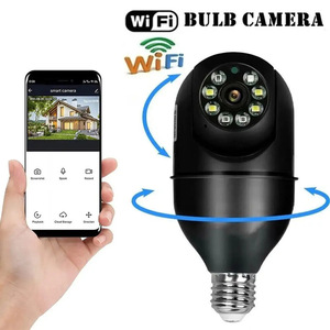Caméra panoramique WiFi E27, vision nocturne à 360 degrés, surveillance de la sécurité domestique intelligente, caméra réseau en forme d'ampoule - Product Image 2