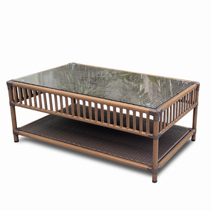 أريكة الحديقة الحديثة Defaico الأكثر مبيعاً في الفناء ، الروطان المنسوجة في الهواء الطلق للفنادق - Product Image 6