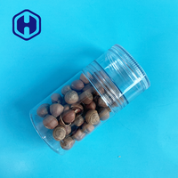 Pot en plastique PET à deux couches H92mm avec couvercle à vis pour pâte confiture Biscuit Cookie Candy Snack Stockage des aliments en conserve