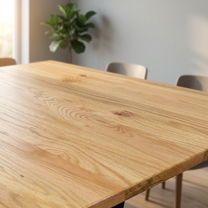 Plateau de table carré en chêne massif vintage de haute qualité, personnalisable, tailles naturelles, pour café et restaurant - Product Image 2