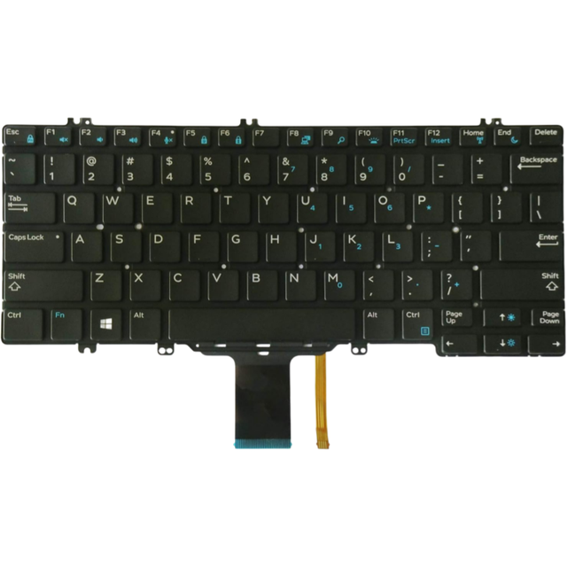 Replacement Backlit Keyboard for Dell Latitude 5290 7280 7290 7390 5280 5288 5289 Series Laptop Keyboards Parts for Keyboard
