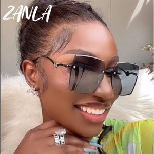 高級リベットパールレターBサングラス女性用男性ブランドデザインファッションレトロレディース男性車ドライビングメタルUv400メガネ2023 - Product Image 2