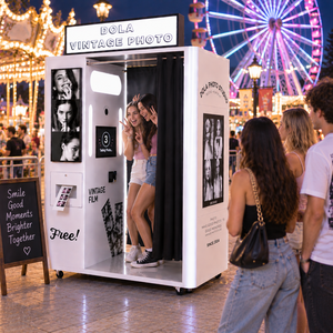Máquina expendedora de fotos instantáneas con pantalla táctil para autoservicio, estilo coreano <span class=keywords><strong>Purikura</strong></span>, para negocios. - Product Image 1