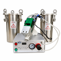 Machine de distribution pneumatique de colle AB et de résine époxy 110V, distributeur à deux composants avec réservoir sous pression pour le moulage