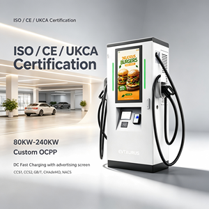 Stations de <span class=keywords><strong>recharge</strong></span> publiques pour véhicules <span class=keywords><strong>électrique</strong></span>s DC IP54 CCS GBT Chademo 120KW 180KW avec écran publicitaire et coût d'infrastructure - Product Image 1