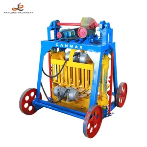 Semi Automatic Interlocking Soil Cement Brick Making Machine Concrete Hollow Block Lowest Price Production Line