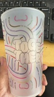 Gobelets de stade personnalisés en PP dépoli - Vaisselle en plastique réutilisable de 50 cl pour événements d'entreprise et promotion de marque