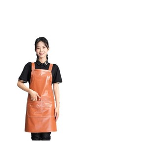 Delantal ajustable con correa en H de piel sintética, talla única, unisex, para tiendas de café, té, frutas y restaurantes - Product Image 2