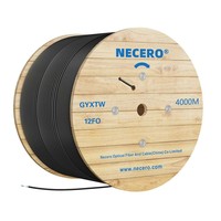 Cable de Fibra Óptica para Exteriores GYXTW de 12 Núcleos con Cubierta de PE y Armadura de Acero, Rollo de 2/3 km, OEM ODM
