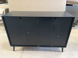 خزانة أدراج خشبية مع ديكور من الخيزران، أثاث بتصميم إبداعي، خزائن جانبية وخزائن بوفيه لغرفة المعيشة - Product Image 5