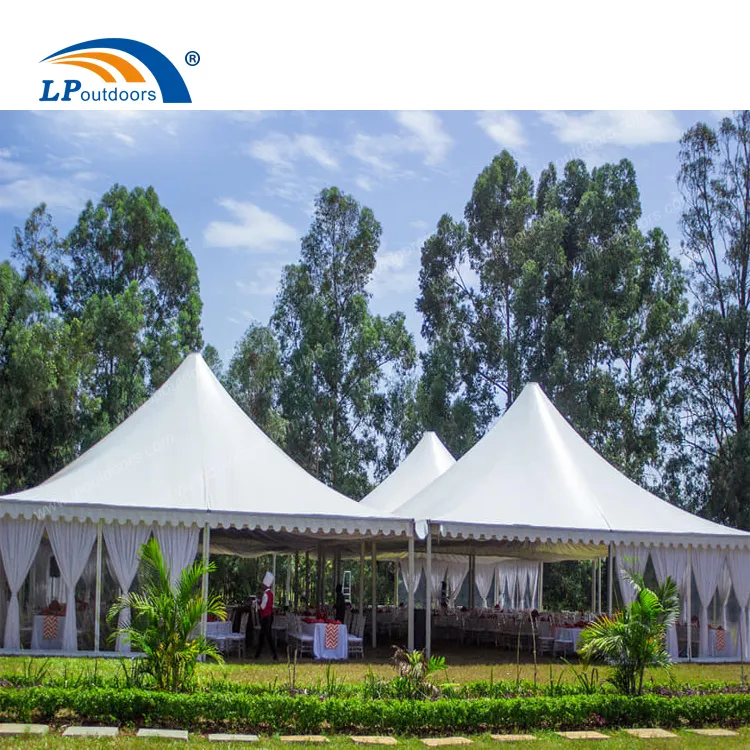 10x10m aluminum frame pagoda marquee B line tent for outdoor 100seater wedding party event in Kenya