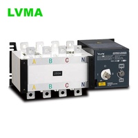 Interrupteurs intelligents triphasés LVMA 3200A 1600A 630A 250A 160A 100A 4P PC ATS à double alimentation électrique automatique