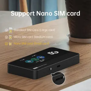 Plery M353 hỗ trợ trao đổi nóng với khe cắm thẻ Nano Sim và mt6877 wifi6 tần số kép 5G MIFI