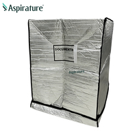 Housse de palette 3D personnalisée à 6 faces en film aluminisé, isolante thermiquement et anti-humidité pour le transport maritime