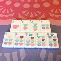 Jeu de tuiles de mahjong en acrylique de luxe moderne pour le thé de l'après-midi, 160/166 tuiles, style culturel, cadeau pour fête de famille